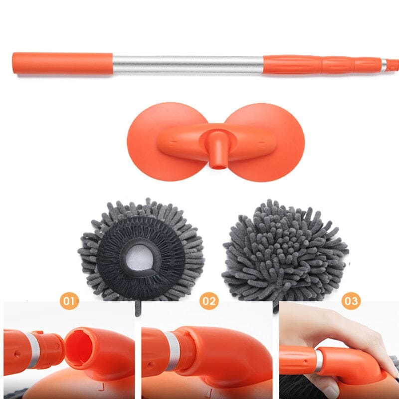 Dual-Layer Retractable Car Wash Brush